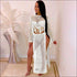 2 Pcs/Set Hollow Tassel Crop Top Side-slit Skirt Coverup