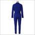 2 Pcs/set Solid Color Lapel Blazer Pencil Pants