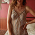 2Pcs V Neck Lace Nightdress And Panty