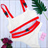 2pcs/set Sexy Buckle Women Bikini Swimsuits