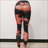 Abstract Lines Print Sexy High-waisted Sports Yoga Pants