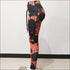 Abstract Lines Print Sexy High-waisted Sports Yoga Pants