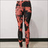 Abstract Lines Print Sexy High-waisted Sports Yoga Pants