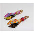 Autumn silk tie earring