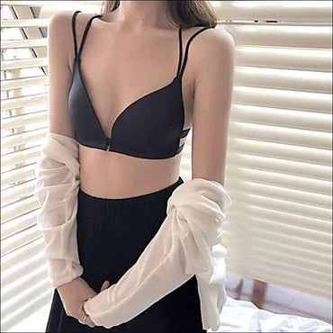 Back Beautify Solid Color Sexy Bralette