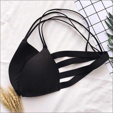 Back Beautify Solid Color Sexy Bralette