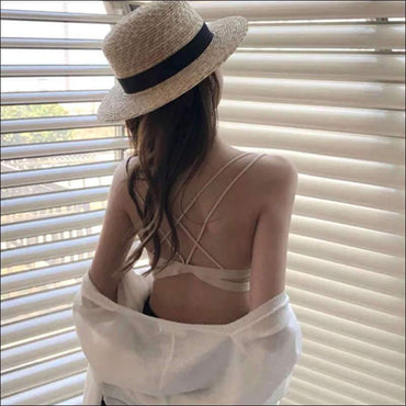 Back Beautify Solid Color Sexy Bralette