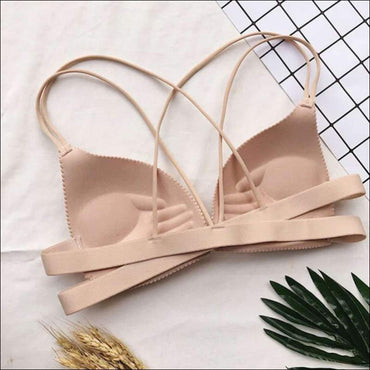 Back Beautify Solid Color Sexy Bralette