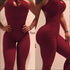 Backless Jacquard Fitness Sports Leggings Jumpsuits