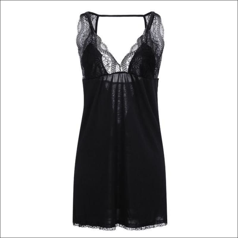 Backless V Neck Sling Nightdress - Lingerie & Sleep