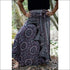 Black Pink Mandala Boho Skirt