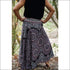 Black Pink Mandala Boho Skirt