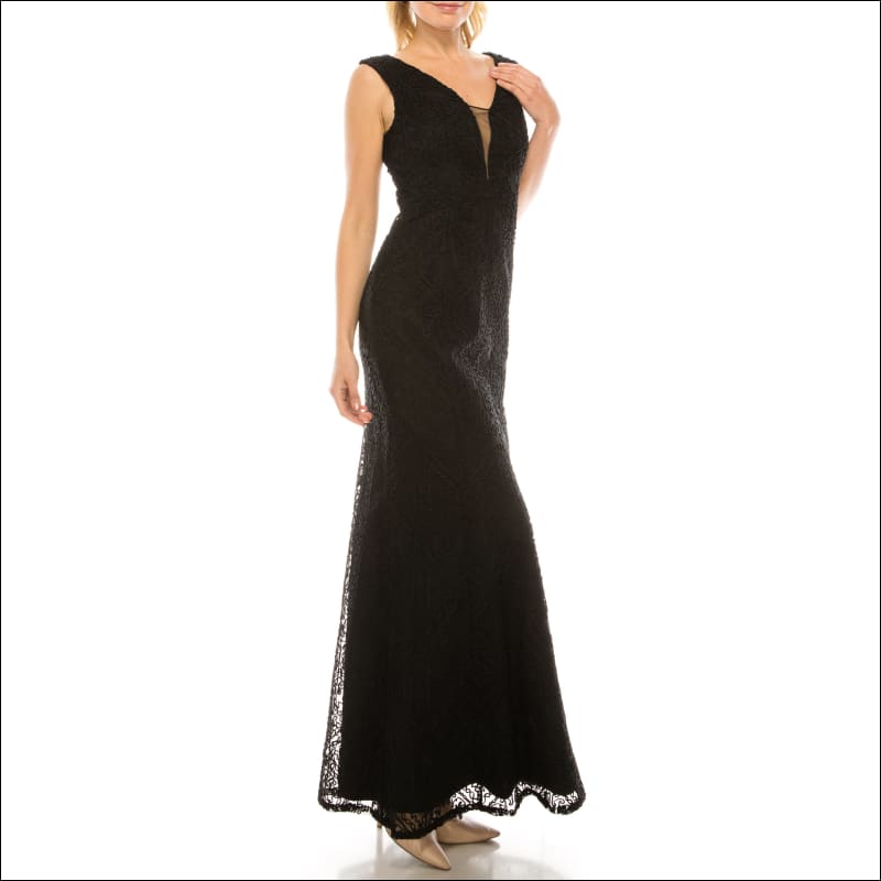 Black Soutache Diamond Patterned Dress - Dresses