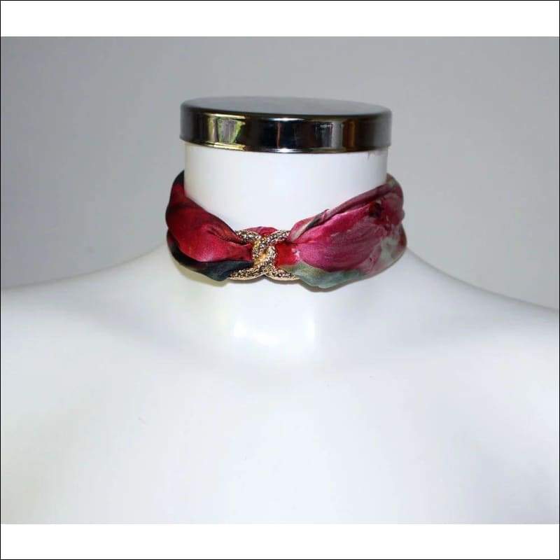 Blooming cherry Choker Necklace - Gold - Chokers - Necklaces
