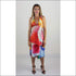 Blooming Iris backless summer dress