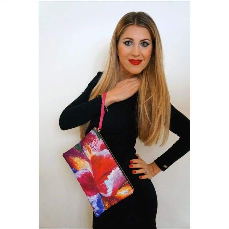 Blooming Iris clutch bag - Helens Bags