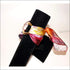 Blooming Iris clutch bag & silk bracelet