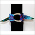 Blue Iris silk bracelet
