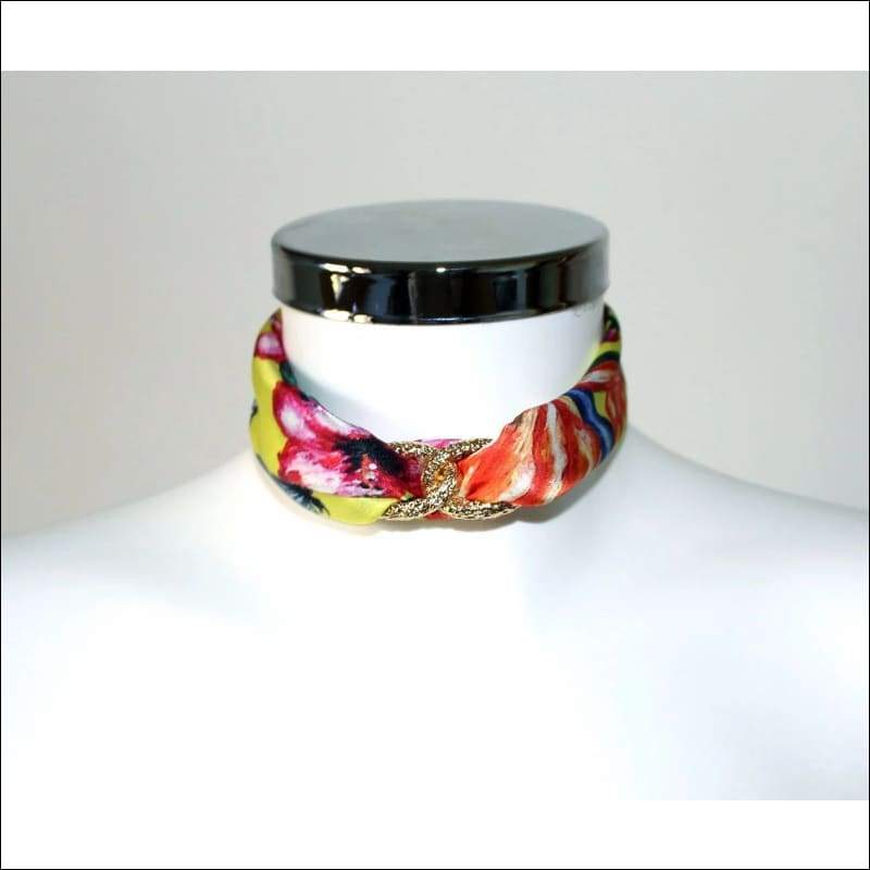 Butterfly Paradise Choker Necklace - Gold - Chokers - 