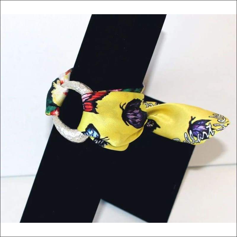 Butterfly Paradise silk bracelet - Gold - Dresses