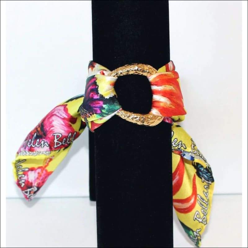 Butterfly Paradise silk bracelet - Gold - Dresses