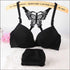 Butterfly Pattern Seamless Bra Set