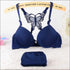 Butterfly Pattern Seamless Bra Set