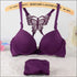 Butterfly Pattern Seamless Bra Set