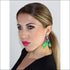 Butterfly silk tie earring