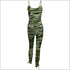 Camouflage Print Bandage Hollow Tight Sling