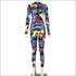 Camouflage Print Zipper Sports Jumpsuits
