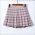 Campus Style Women Plaid Print Pleated Skirt