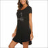 Cartoon Pattern Casual Short Sleeve Comfy Nightdress