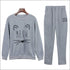 Casual Cat Print Sweatshirt Casual Pants Two Pieces Set