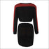 Casual Contrast Long-sleeve Crop Top Zipper Design Skirt Sporty Set
