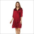 Casual Half Sleeve Surplice Loose Night-robe
