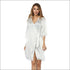 Casual Half Sleeve Surplice Loose Night-robe