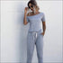 Casual Short-sleeve Irregular Jumpsuits