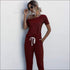 Casual Short-sleeve Irregular Jumpsuits