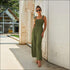 Casual Sling Patchwork Sleeveless Jumpsuits