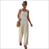Casual Sling Patchwork Sleeveless Jumpsuits