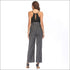 Casual Spaghetti Strap Stripes Print Surplice Jumpsuits