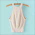 Casual Summer Sleeveless Cropped Knitting Tank Tops