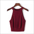 Casual Summer Sleeveless Cropped Knitting Tank Tops