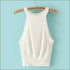 Casual Summer Sleeveless Cropped Knitting Tank Tops