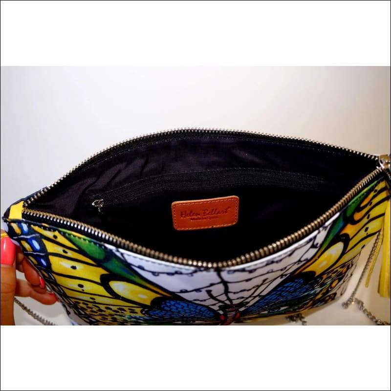 Caught Butterfly clutch bag - Helens Bags
