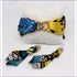 Caught Butterfly silk tie earring