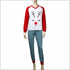 Christmas Deer Printed Pajama Set
