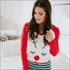 Christmas Deer Printed Pajama Set