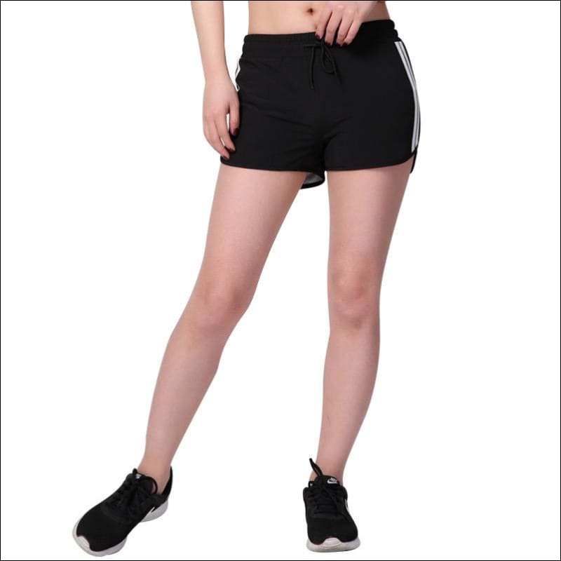 Classic High Elastic Lace-up Waist Stripes Fitness Beach 